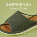 Linen Slippers Home Couple Indoor Japanese Cotton Slippers Supplier